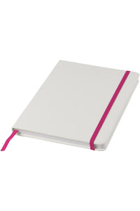 Bullet A5 Spectrum Notebook With Elastic Strap (White/Pink) (One Size)