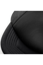 Load image into Gallery viewer, Vintage Plain Snap-Back Trucker Cap - Black/ Black