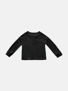 Baby Long Sleeve Henley Black OM566