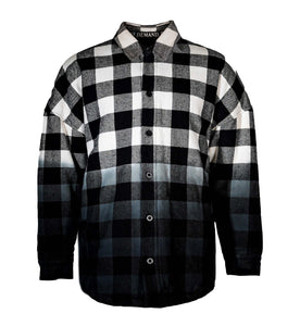 Oversized Sherpa Check Shirt