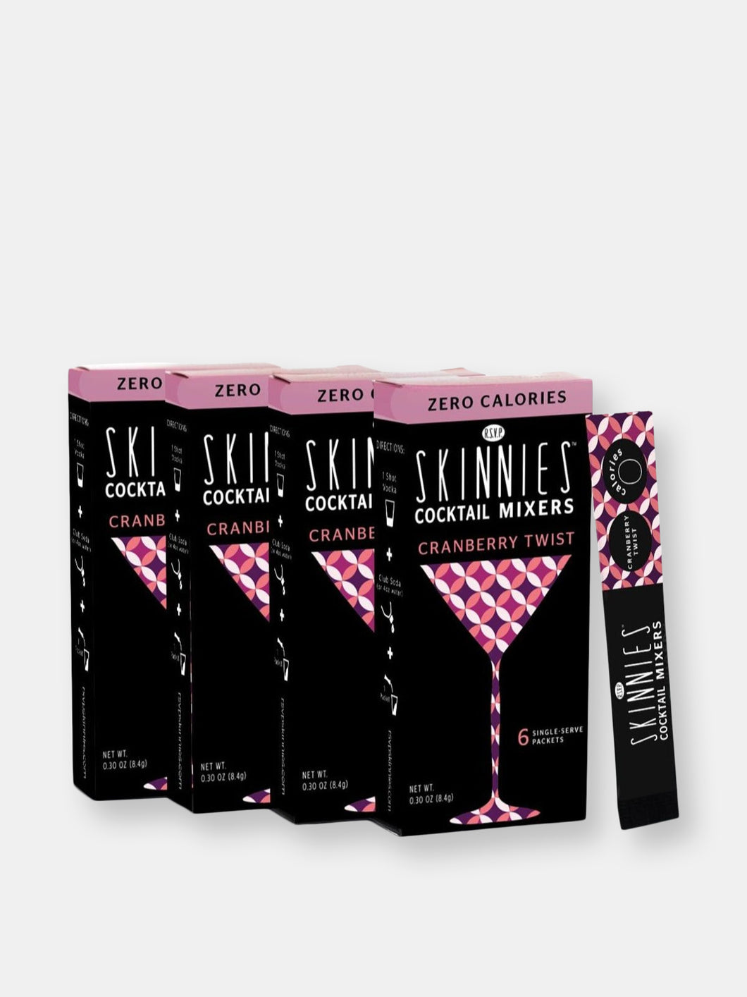 Cranberry Twist - 0 Sugar Cocktail Mixer (4 boxes/24 packets)
