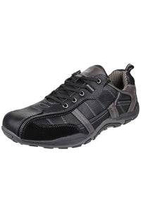 Mens Portsmouth Classic Lace Up Casual Shoe - Black