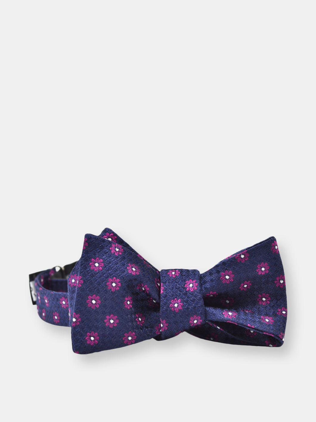 Purple Floral Dots Bow Tie