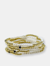 Load image into Gallery viewer, Pearl &amp; Gold Dottie 3mm