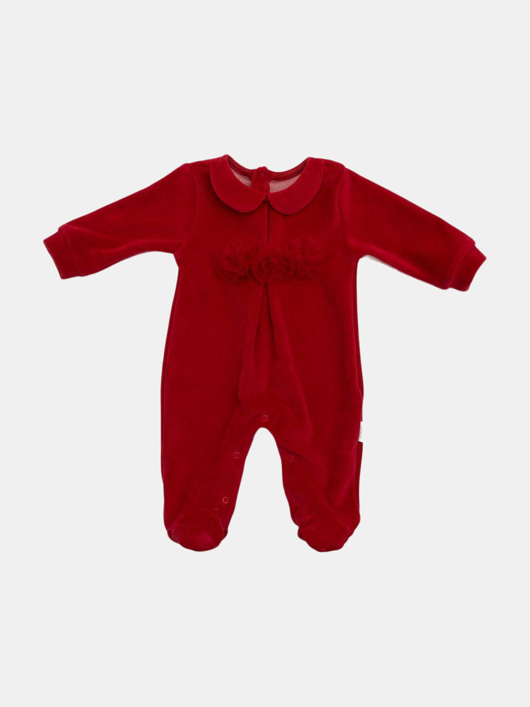 Red New Year Overall Romper