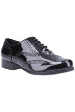 Load image into Gallery viewer, Hush Puppies Girls Kada Patent Leather School Shoes (Black Patent)