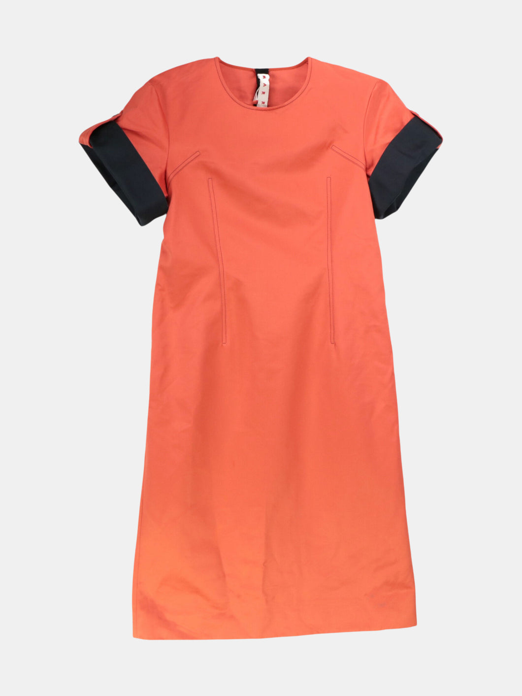 Marni Women's Orange / Black Arabesque Dress - 8 US 44 EU