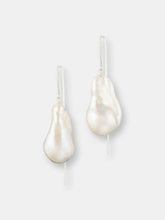 Load image into Gallery viewer, Large Baroque Freshwater Pearl Drop Adjustable Threader Earrings