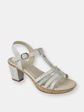 Load image into Gallery viewer, Womens/Ladies Adona Buckle Halter Back Sandals - Silver