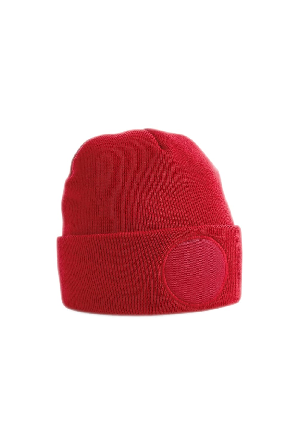 Beechfield Circular Patch Beanie (Classic Red)