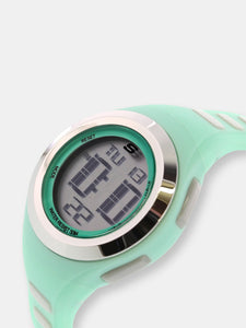 Skechers Watch SR2016 Tennyson Digital Display, Chronograph, Water Resistant, Backlight, Alarm, Mint Green