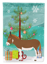 Load image into Gallery viewer, 11&quot; x 15 1/2&quot; Polyester Miniature Mediterranian Donkey Christmas Garden Flag 2-Sided 2-Ply