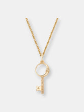 Load image into Gallery viewer, Crescent Mini Moon Key Necklace
