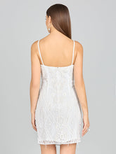 Load image into Gallery viewer, Spaghetti Strap Fringe Bridal Cocktail