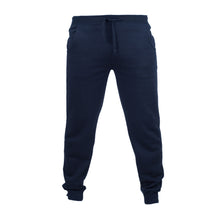 Load image into Gallery viewer, Skinnifit Mens Slim Cuffed Jogging Bottoms/Trousers (Navy)