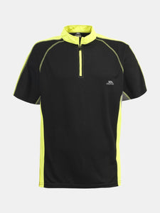 Trespass Mens Grenada Short Sleeve Zip Neck Athletic T-Shirt