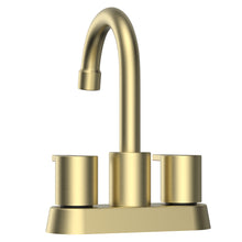 Load image into Gallery viewer, Alamo 4&quot; Surface Mounted 2 Handles Bathroom Faucet With Drain Kit Included In Brushed Gold