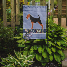 Load image into Gallery viewer, Welsh Terrier Welcome Garden Flag 2-Sided 2-Ply