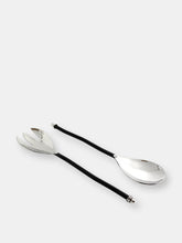Load image into Gallery viewer, Vibhsa Black Silverware Stainless Steel Server Set