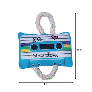 Old School Plush Dog Toy Combo (Cassette Tape & Boom Box)