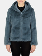 Load image into Gallery viewer, Women&#39;s Laila Faux Fur Reversible Hooded Jacket