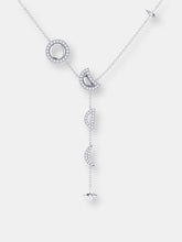 Load image into Gallery viewer, Moon Stages Diamond Y Necklace in Sterling Silver