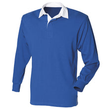 Load image into Gallery viewer, Front Row Mens Long Sleeve Sports Rugby Shirt (Royal)