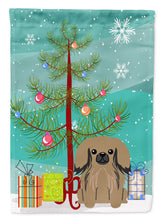 Load image into Gallery viewer, 11 x 15 1/2 in. Polyester Merry Christmas Tree Pekingese Tan Garden Flag 2-Sided 2-Ply