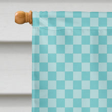 Load image into Gallery viewer, 28 x 40 in. Polyester American Spotted Donkey Blue Check Flag Canvas House Size 2-Sided Heavyweight