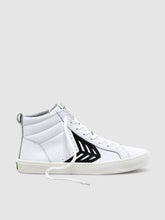 Load image into Gallery viewer, CATIBA High Off White Leather Black Logo Sneaker Women