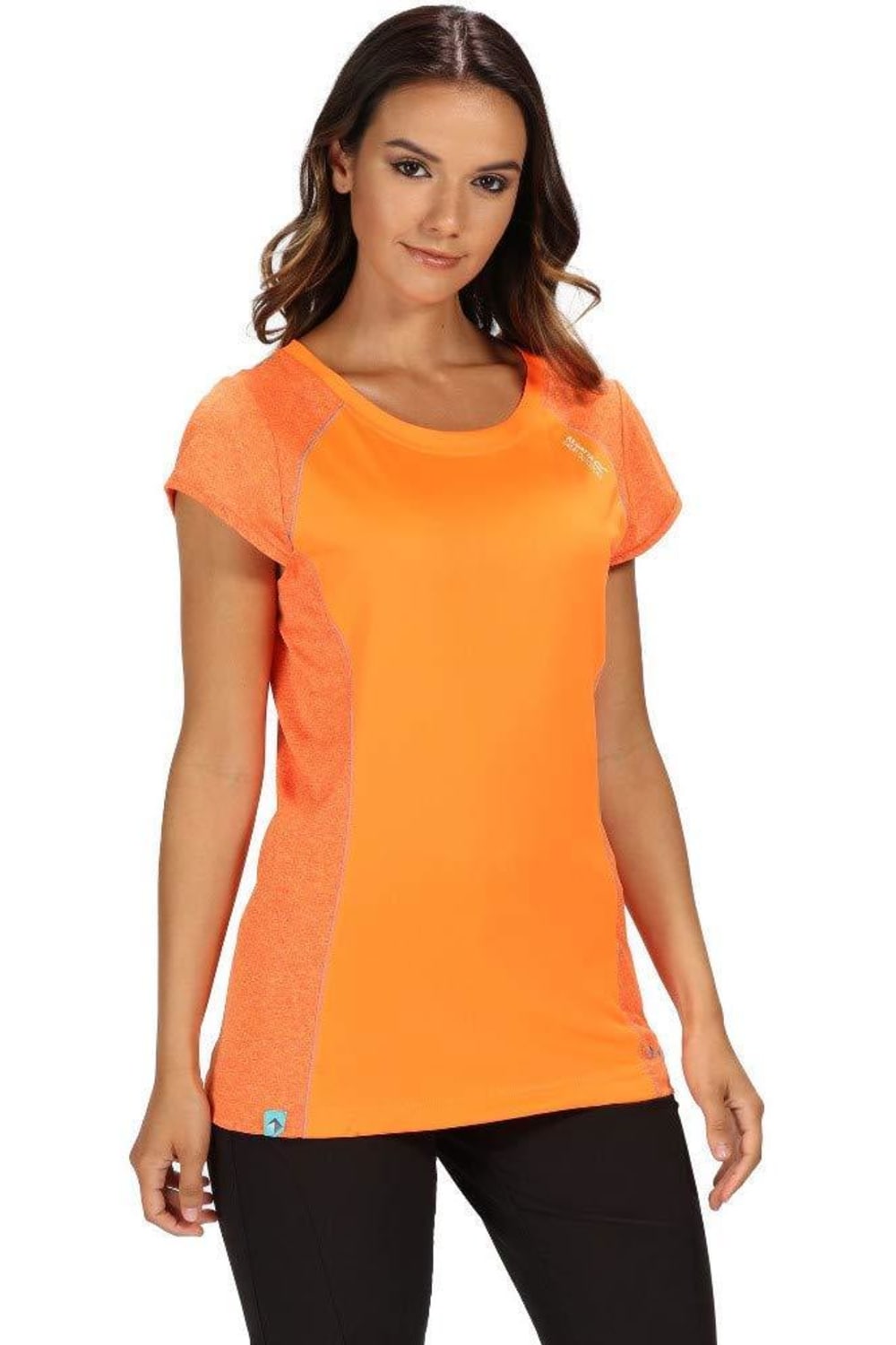 Womens/Ladies Hyper-Reflective II Wicking T-Shirt - Shock Orange