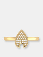 Load image into Gallery viewer, Raindrop Diamond Ring In 14K Yellow Gold Vermeil On Sterling Silver