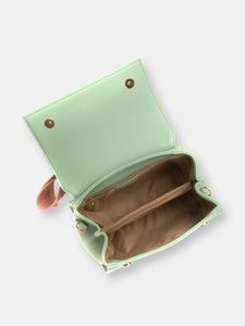 Cottontail - Mint & Light Pink Vegan Leather Bag