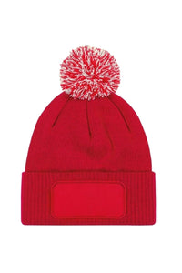 Beechfield® Unisex Adults Snowstar Printers Beanie (Classic Red/Off White)