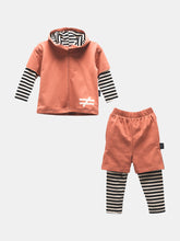 Load image into Gallery viewer, Terra Cotta Zebra Print Outfit