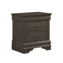 Load image into Gallery viewer, Renly 2-Drawer Stained Gray Nightstand
