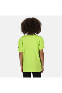 Regatta Childrens/Kids Bosley III Printed T-Shirt (Electric Lime)