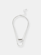 Load image into Gallery viewer, Double Layer Modern Style Necklace in Silver