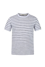 Load image into Gallery viewer, Mens Tariq Striped T-Shirt - White/Navy