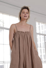 Load image into Gallery viewer, Strap Wide Leg Linen Tencel Jumpsuit