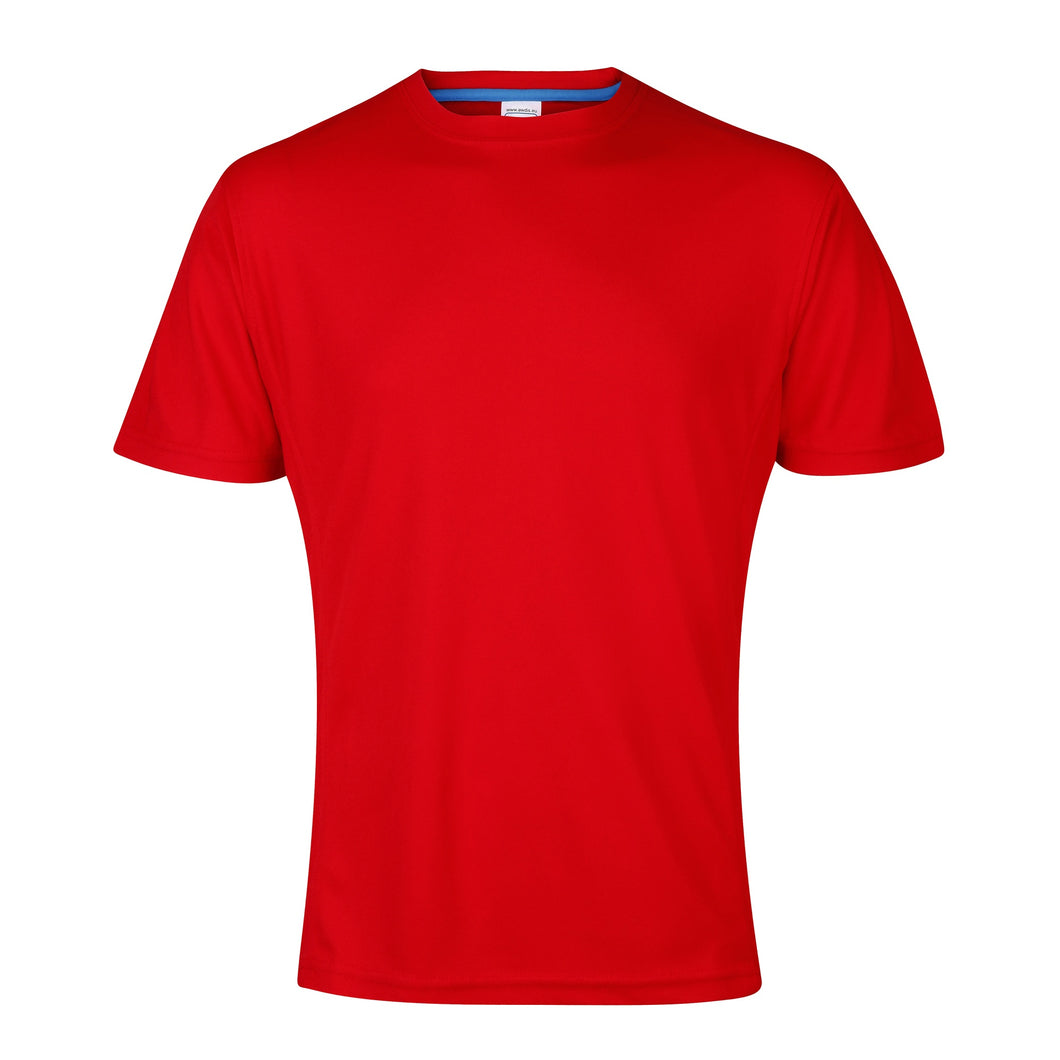 AWDis Cool Mens SuperCool Crew Sports Performance T-Shirt (Fire Red)