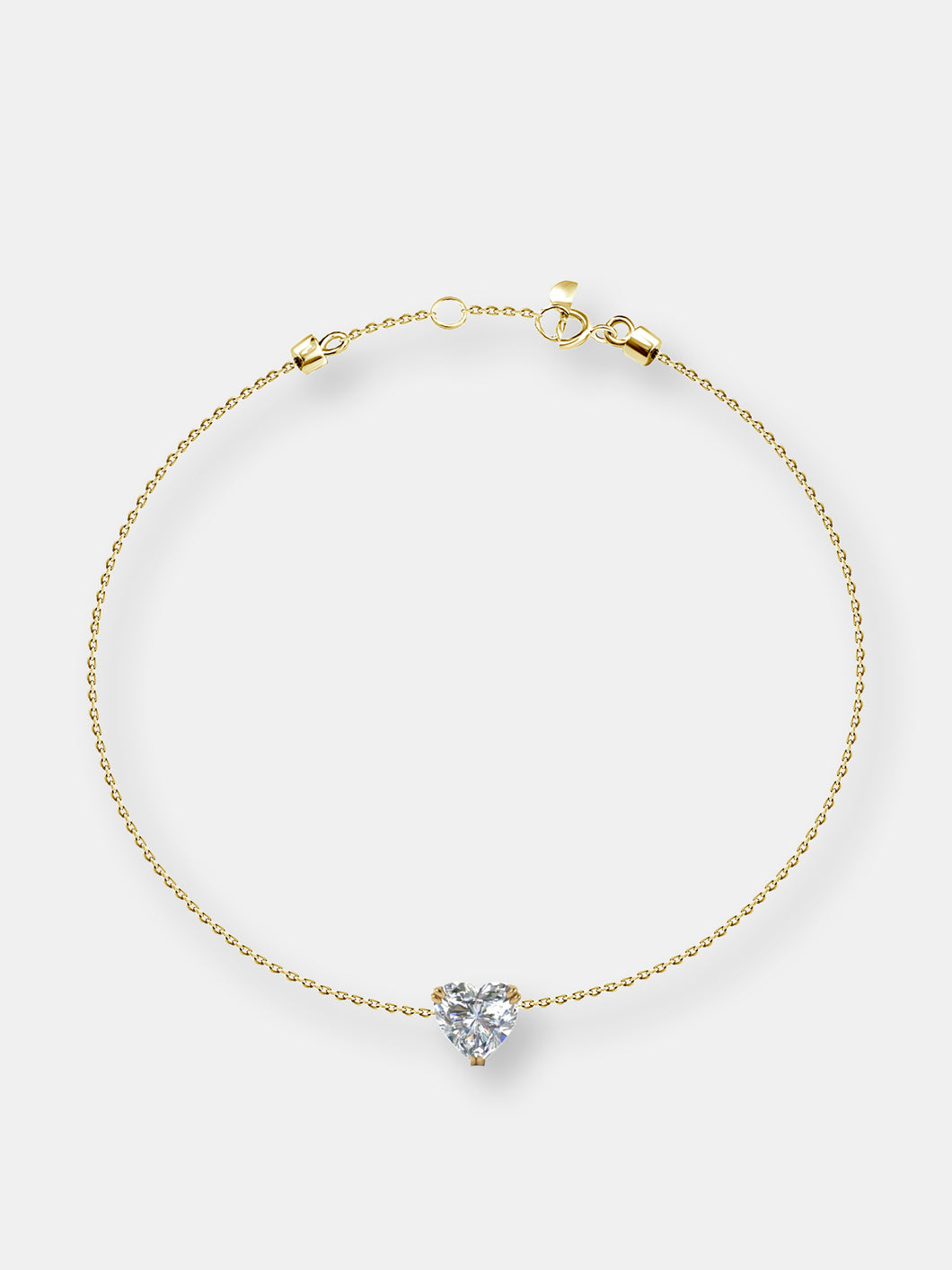 0.21ct Heart Diamond Dainty Bracelet