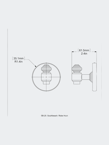 Southbeach Collection Robe Hook