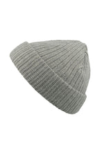 Load image into Gallery viewer, Unisex Docker Short Beanie With Turn Up - Gray Melange
