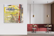 Load image into Gallery viewer, Red Yellow Gray Abstract