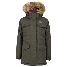 Load image into Gallery viewer, Trespass Childrens Girls Greer Waterproof Parka Jacket (Thyme)