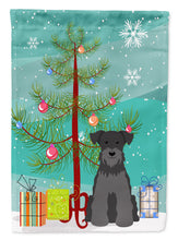 Load image into Gallery viewer, Merry Christmas Tree Miniature Schnauzer Black Garden Flag 2-Sided 2-Ply