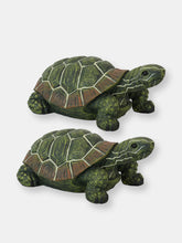 Load image into Gallery viewer, Terrance the Tortoise Indoor-Outdoor Lawn and Garden Statue - Set of 2