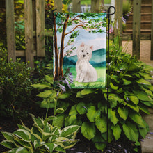Load image into Gallery viewer, Under the Tree Westie Garden Flag 2-Sided 2-Ply