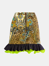 Load image into Gallery viewer, Leopard Ruffle Skirt